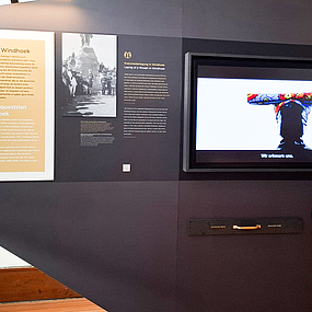 Installation in der METEOR-Ausstellung Installation in der METEOR-Ausstellung