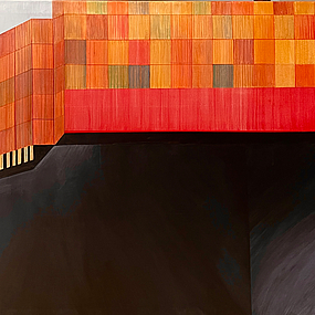 Gemälde eines Containerschiffs Gemälde eines Containerschiffs